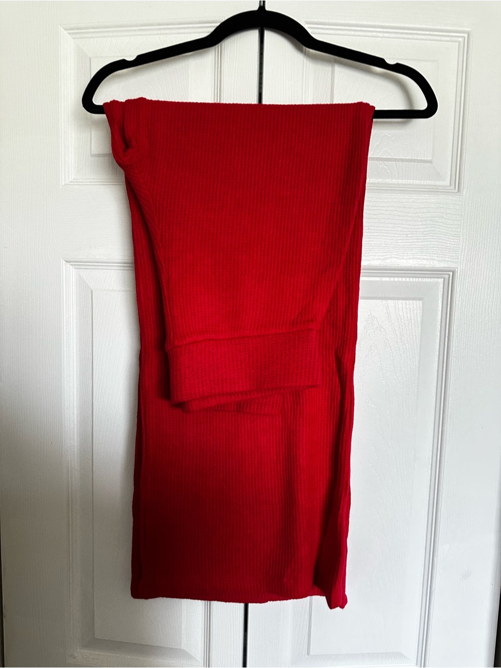 Zenana Outfitters Red Ribbed Short Sleeve Top & Pant Set - Picture 2 of 2